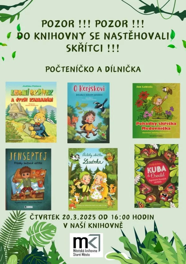 Plakát – Počteníčko a dílnička