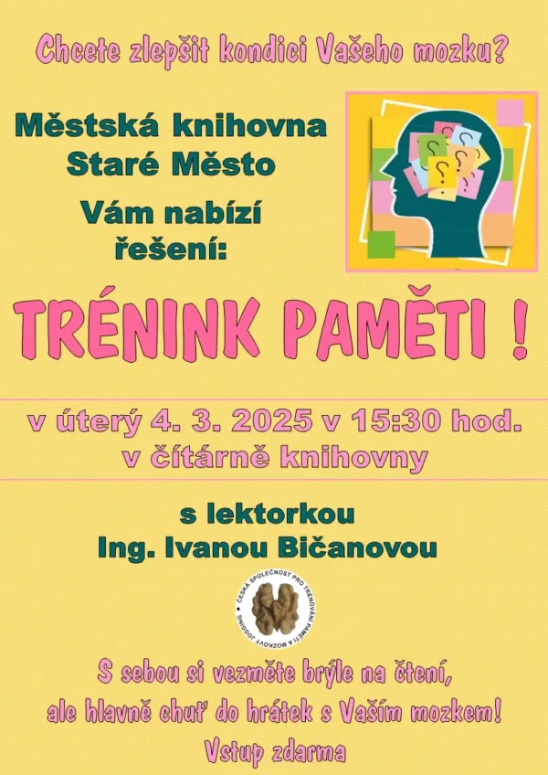 Plakát – Trénink paměti